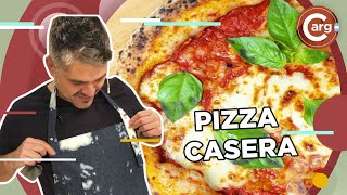 RECETA DE PIZZA CASERA [upl. by Anazraf]