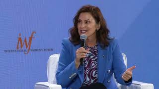 Conversation with Michigan Governor Gretchen Whitmer 2023 IWF World Leadership Conference [upl. by Aufmann]