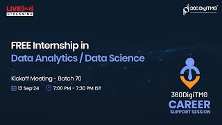 Free Data Analytics  Data Science Internship  Batch 70  360DigiTMG [upl. by Miuqaoj763]