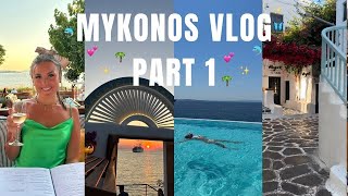 MYKONOS VLOG PART 1 BAGATELLE CAVOTAGOO MYKONOS TOWN amp MUCH MORE🦋🩷✨🌊🌴 [upl. by Tavey]