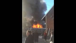 Mill fire in Haverhill ma [upl. by Aranahs]