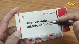 Rosuvastatin Tablet  Rosuvastatin tablet IP 10mg 20mg and 40mg  Uses doses and side effects [upl. by Dnivra697]