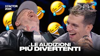 È lora delle AUDIZIONI più DIVERTENTI di X FACTOR 2024 Compilation [upl. by Eilema]