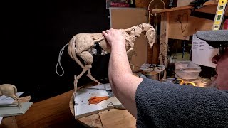 Adding the First Clay to my TruForm Horse Armature For a New Project [upl. by Wilkins]