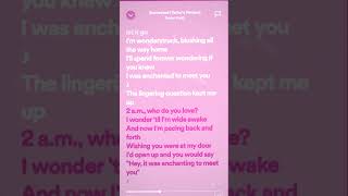 Taylor Swift  Enchanted Speed UpLyrics [upl. by Ravert]