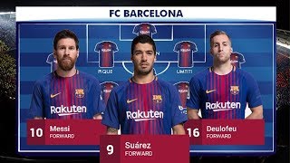 Barcelona Squad 2017 2018 [upl. by Holleran873]