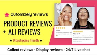 Automizely Ali Reviews App AliExpress reviews importer app for Shopify stores [upl. by Aihseyk]