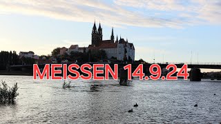 BEGINN DER HOCHWASSER LAGE MEISSEN 14924 [upl. by Etteniuq]