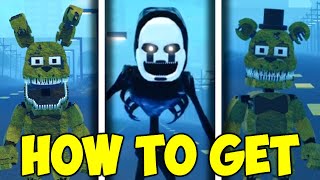 How to Get Nightmare Puppet and Plushtrap Badges in Roblox Fredbear and Friends 5 [upl. by Eilema31]