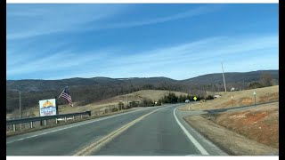 Scenic Drive Nelson County VA Lovingston VA to Afton VA Rockfish Gap US Route 29 Route 6 US RT 250 [upl. by Akimot]