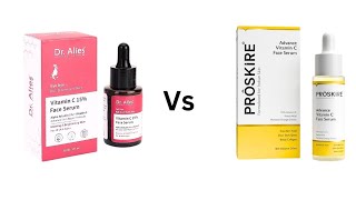 Dr alies vitamin c serum vs Proskier vitamin c serum [upl. by Rossie]