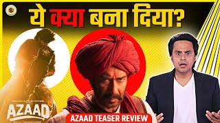 Azaad Teaser Review  Ajay Devgan  Amaan Devgn  Rasha Thadani  RJ Raunak [upl. by Inittirb]