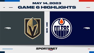 NHL Game 6 Highlights  Golden Knights vs Oilers  May 14 2023 [upl. by Elrem256]