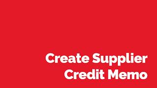 How to Create Supplier Credit Memo in Oracle EBusiness Suite R122X [upl. by Salem]