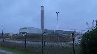 Fawley Power Station Chimney Demolition 31102021 [upl. by Yecam]