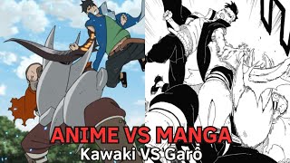 KAWAKI VS GARÔ  ANIME VS MANGA [upl. by Warthman]