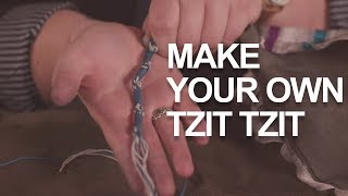 Tie Your Own Tzit Tzit for Your Tallit Jewish DIY Video [upl. by Nois512]