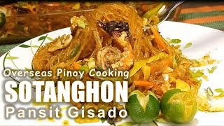 PANSIT SOTANGHON GUISADO with BUTTERED SHRIMP and SQUID STIRFRY [upl. by Norraf276]