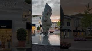 The Horse Head Fountain at Serravalle Outlet by Nic FiddianGreen  🇮🇹 italy [upl. by Engeddi612]