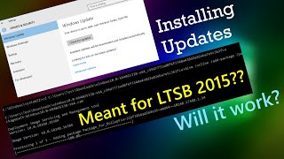 Attempting to install updates meant for Windows 10 LTSB 2015 on regular Windows 10 [upl. by Shreve754]