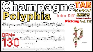 Polyphia Champagne（Riff）TAB Intro OD [upl. by Nosemaj]