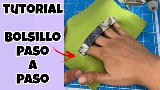 CÓMO HACER UN BOLSILLO EN MINUTOS [upl. by Culosio]