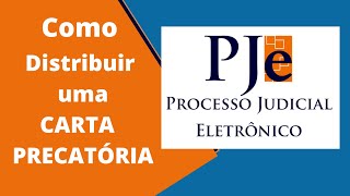 Como distribuir  protocolar uma Carta Precatória [upl. by Adnilahs]