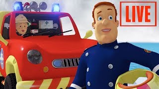 Fireman Sam New Episodes  LIVE 🔴 SAM VS FLAMES  5 Full episodes 🔥 Kids Cartoon [upl. by Omolhs]