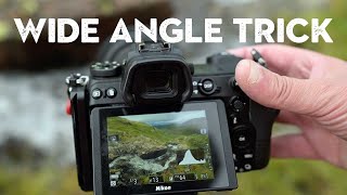 A simple WIDE ANGLE TRICK I use successfully every time  Photography On Location [upl. by Yllib]