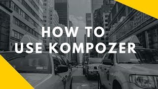 How To Use Kompozer  HTML Editor Tutorial for Your Website [upl. by Eihcir]