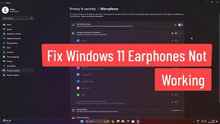 Fix Windows 11 Earphones Not Working [upl. by Rehctelf185]