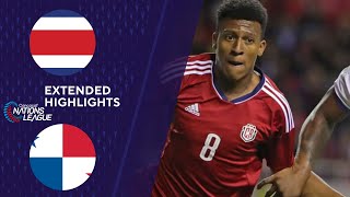 Costa Rica vs Panama Extended Highlights  CONCACAF Nations League  CBS Sports [upl. by Gayleen]