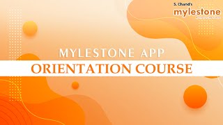 S Chands Mylestone  Application Tutorial  App Orientation Course  S Chand Academy [upl. by Ayrolg]