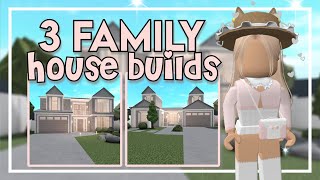 3 Free Bloxburg Family House Builds  1 amp 2 Story Roblox [upl. by Oijimer]