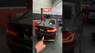 BMW 540i REMUS exhaust and Stage 1 tuning Part 1 [upl. by Kcinomod565]