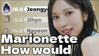 HOW WOULD Twice sing quotMarionettequot by Red Velvet Line distributionColor coded lyrics REQUESTED [upl. by Pich165]