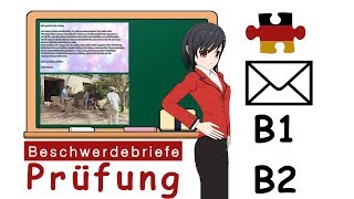 Deutsch Briefe schreiben Prüfung B1 und B2 Musterbriefe quotBeschwerdebriefe amp Reklamationenquot [upl. by Vitoria]