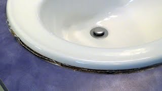 How to ReCaulk a Sink [upl. by Euqinue444]