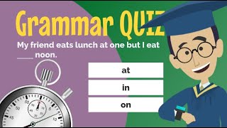 Test Your English Prepositions of Time  QUIZ [upl. by Llenrahc658]