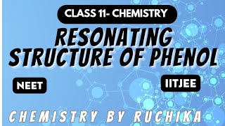 Resonating Structure of Phenol l Resonance Effect l Class11 l Neet l IITJEE [upl. by Nue]