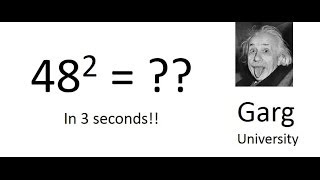 Math trick to square number close to 50 [upl. by Aital]