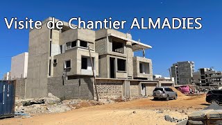 Visite de chantier aux Almadies Dakar Sénégal Villa conçue par FunDeMental Archi [upl. by Issim]