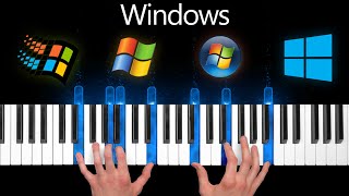 Top Windows Sounds on Piano [upl. by Idhem]