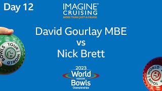 World Indoor Bowls Championship 2023  David Gourlay MBE vs Nick Brett  Day 12 Match 4 [upl. by Yehc918]