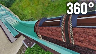 360° VR video POV Water Roller Coaster Google Cardboard Virtual Reality [upl. by Salem876]