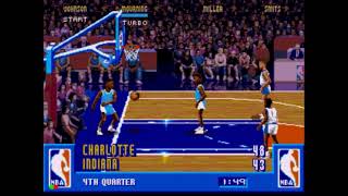 NBA Jam Sega CD Hornets vs Pacers 22 [upl. by Meer]