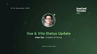 Vue and Vite Status Update  Evan You [upl. by Summer]