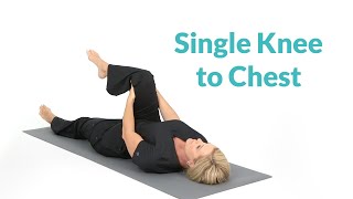 Single Knee to Chest for Lower Back Pain [upl. by Nilad]