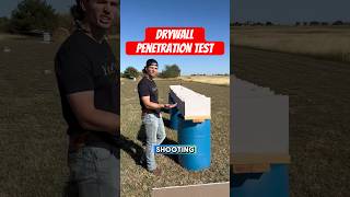 Bulletproof testing drywall with different guns [upl. by Artemed]