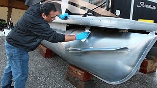 Protective Clear Coat for Aluminum Pontoon Boats [upl. by Buttaro]